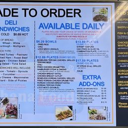 Menu Menu