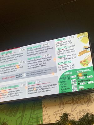 Menu photo 3 Tacos Padrisimo Winter Garden, FL