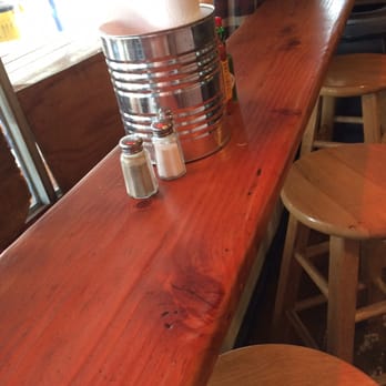 Bubba's Texas Burger Shack - The place setting for the little barstool dining area inside near the register - Burgers Near Me - Houston, Texas Bubba's Texas Burger Shack - The place setting for the little barstool dining area inside near the register - Burgers Near Me - Houston, Texas