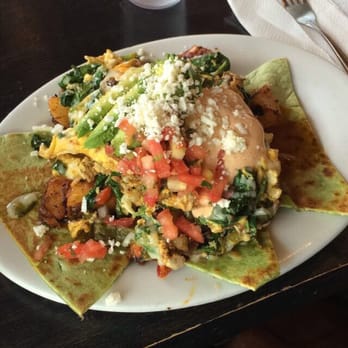 Montecristo Taqueria - Spinach scramble with chorizo - Mexican Near Me - Berkeley, California