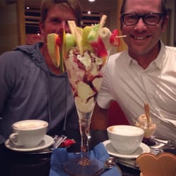 Eiscafe Venezia - Florian does not fuck around when it comes to his ice-cream