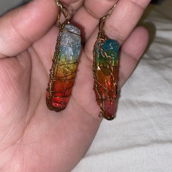 Hoosick Falls Jewelry - Hand made earrings; made with stone from Africa. - Jewelry Repair Near Me - Hoosick Falls, New York