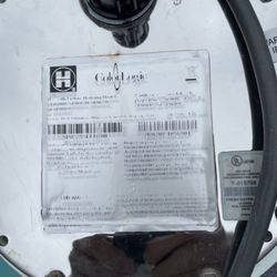 Morris Pools and Spa - What was actually installed. If you look at the sticker, you can see it's been re-stickered and not a new light.