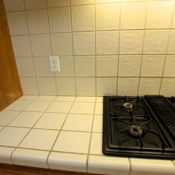 The Grout Expert - Kitchen Counter - Before - Grout Services Near Me - Menlo Park, California