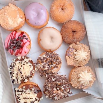 Peace Love and Little Donuts - 2 blueberry cheesecake, 2 caramel macchiato, 2 Boston cream pie, etc. - Donuts Near Me - Cincinnati, Ohio Peace Love and Little Donuts - 2 blueberry cheesecake, 2 caramel macchiato, 2 Boston cream pie, etc. - Donuts Near Me - Cincinnati, Ohio