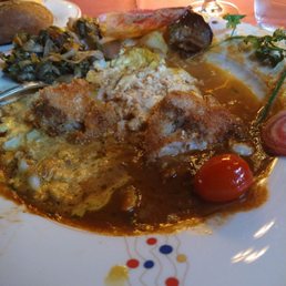 This is the cod filet there is a mushy inedible artichoke on the plate. Not worth the money.