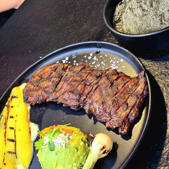 Viaje - ARRACHERA  black angus skirt steak and hand pressed heirloom blue corn tortillas - Mexican Near Me - Long Beach, California