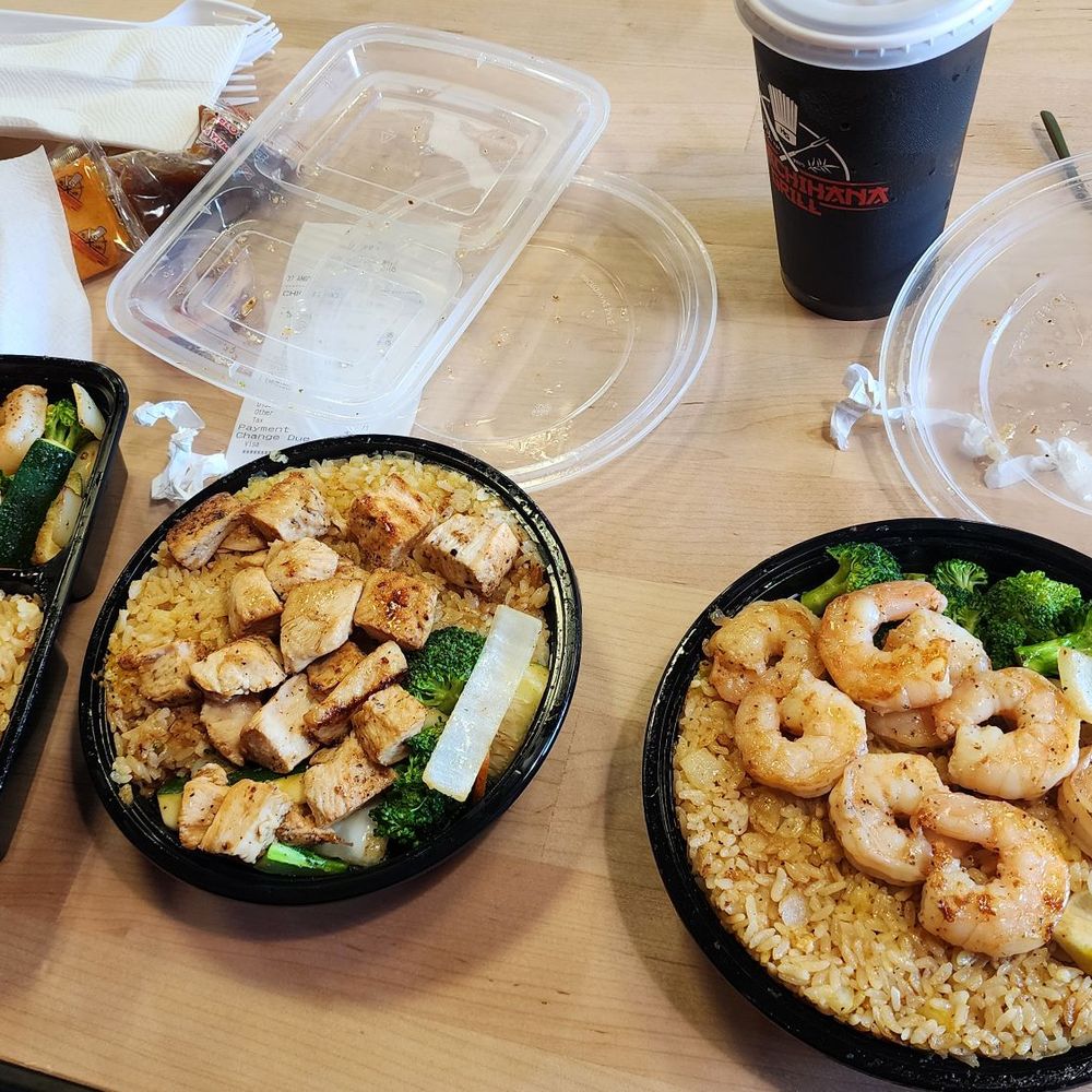 Habachihana Grill - Chicken and shrimp bowls. Chickend and shrimp lunch special. - Steakhouses Near Me - Bellflower, California Habachihana Grill - Chicken and shrimp bowls. Chickend and shrimp lunch special. - Steakhouses Near Me - Bellflower, California