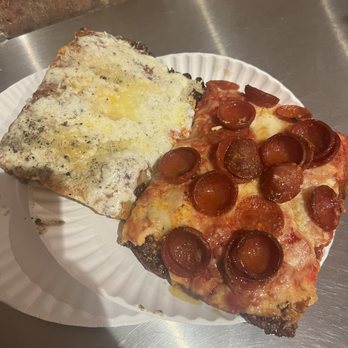 Mama's Too - Cacio e Pepe slice, pepperoni slice - Italian Near Me - New York, New York