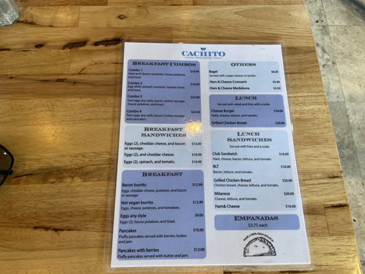 Menu photo 1 Cachito Coffee & Bakery Miami Beach, FL