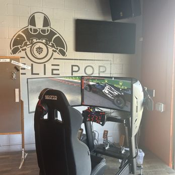 Wheelie Pop Brewing - F1 Sim for race day - Breweries Near Me - Bothell, Washington