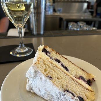 Robert's Maine Grill - Blueberry lemon Mascarpone cake - New American Near Me - Kittery, Maine Robert's Maine Grill - Blueberry lemon Mascarpone cake - New American Near Me - Kittery, Maine