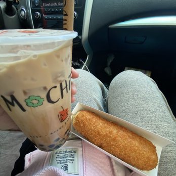 Mochido - Brown Sugar Milk Tea W/Boba & Mozzarella Korean Corndog c: - Donuts Near Me - Bakersfield, California Mochido - Brown Sugar Milk Tea W/Boba & Mozzarella Korean Corndog c: - Donuts Near Me - Bakersfield, California