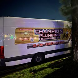 Champion Plumbing And Drain Specialist - Champion Plumbing Van