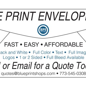 Blueprint Shops - We Print Envelopes!! - Printing Services Near Me - Chicago, Illinois Blueprint Shops - We Print Envelopes!! - Printing Services Near Me - Chicago, Illinois