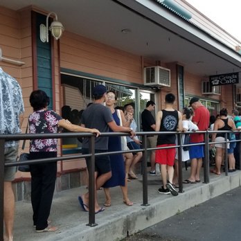 808 Grindz Cafe - The line at 7am Thursday. We waited 40 minutes to be seated (party #12 on the list. 1-9 were seated 1st) - Cafes Near Me - Lahaina, Hawaii 808 Grindz Cafe - The line at 7am Thursday. We waited 40 minutes to be seated (party #12 on the list. 1-9 were seated 1st) - Cafes Near Me - Lahaina, Hawaii