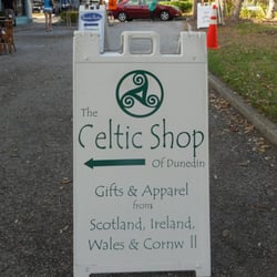 The Celtic Shop of Dunedin - Sign