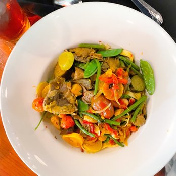 Maximillians Grill & Wine Bar - Vegetarian dish over fettuccine noodles - New American Near Me - Cary, North Carolina Maximillians Grill & Wine Bar - Vegetarian dish over fettuccine noodles - New American Near Me - Cary, North Carolina