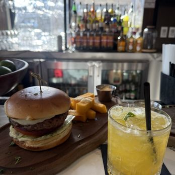 Fogo de Chão - Happy hour burger & fries, Passionate Caipirinha - $10 each! - Brazilian Near Me - North Bethesda, Maryland