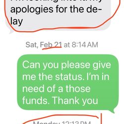 Majic Handz Massage - Message about status of my refund