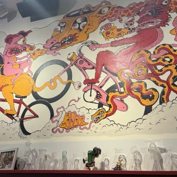 Pie Sci Pizza - Dining room art - Pizza Near Me - Detroit, Michigan Pie Sci Pizza - Dining room art - Pizza Near Me - Detroit, Michigan