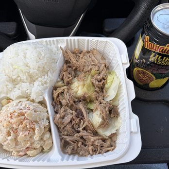 Kauai Family Restaurant - Lunch special - Kalua Pork w Cabbage, rice and macaroni salad. A drink and spam Musubi (not pictured). My total was $24, June 2026 - Hawaiian Near Me - Seattle, Washington Kauai Family Restaurant - Lunch special - Kalua Pork w Cabbage, rice and macaroni salad. A drink and spam Musubi (not pictured). My total was $24, June 2026 - Hawaiian Near Me - Seattle, Washington