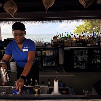 Beauregard's - Julene making great libations - Bars Near Me - Christiansted, Virgin Islands