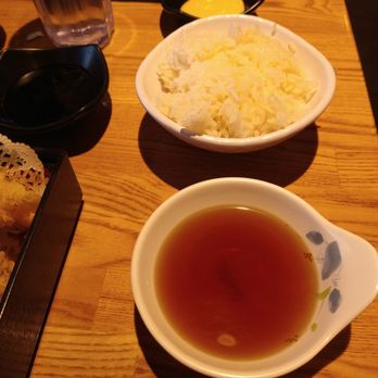 Sams Sushi - White rice and Tempura dip sauce - Sushi Bars Near Me - La Quinta, California