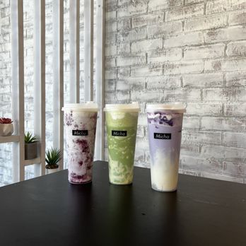 Micha Boba Tea Bar - Blueberry Marble, Matcha Marble, Ube Taro Wave Mochi - Juice Bars & Smoothies Near Me - Stanton, California