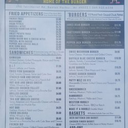 Chatterbox Bar & Grill - 2022 Menu