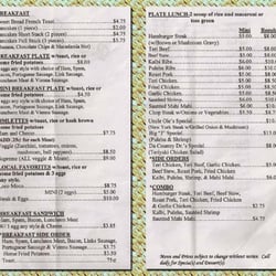 Papa Ole's - Papa Ole's Menu