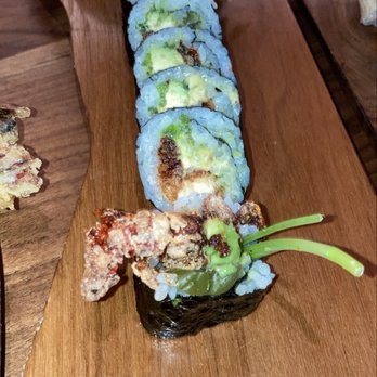 Uchi Miami - Soft shell crab roll - Asian Fusion Near Me - Miami, Florida Uchi Miami - Soft shell crab roll - Asian Fusion Near Me - Miami, Florida
