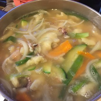 Yet Tuh - Korean seafood pasta soup or something. Soooo good. If you don't like it you have a problem! - Korean Near Me - Doraville, Georgia Yet Tuh - Korean seafood pasta soup or something. Soooo good. If you don't like it you have a problem! - Korean Near Me - Doraville, Georgia