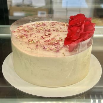 Patisserie Bluejay - 10/8/2023 lychee rose cake whole. I haven't tried it yet as they don't have the slice one available - Bakeries Near Me - Arcadia, California