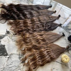 Extensions Beverly Hills - Russian wavy hair waiting to be installed :)