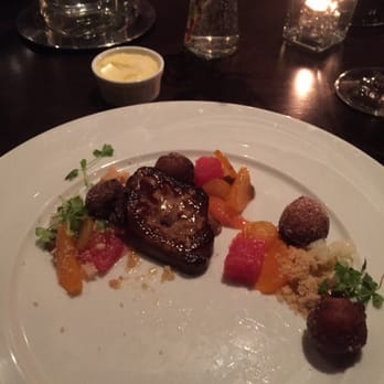 Deuxave - Foie gras with oranges and beignet - New American Near Me - Boston, Massachusetts Deuxave - Foie gras with oranges and beignet - New American Near Me - Boston, Massachusetts