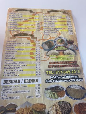 Menu photo 7 Tacos El Rinconcito Watauga, TX