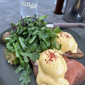 Sunday - Smoked Salmon Eggs Benedict - Breakfast & Brunch Near Me - St Augustine, Florida