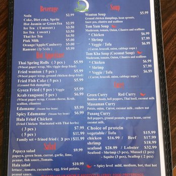 Thai Hala - Menu - Thai Near Me - St. Petersburg, Florida Thai Hala - Menu - Thai Near Me - St. Petersburg, Florida