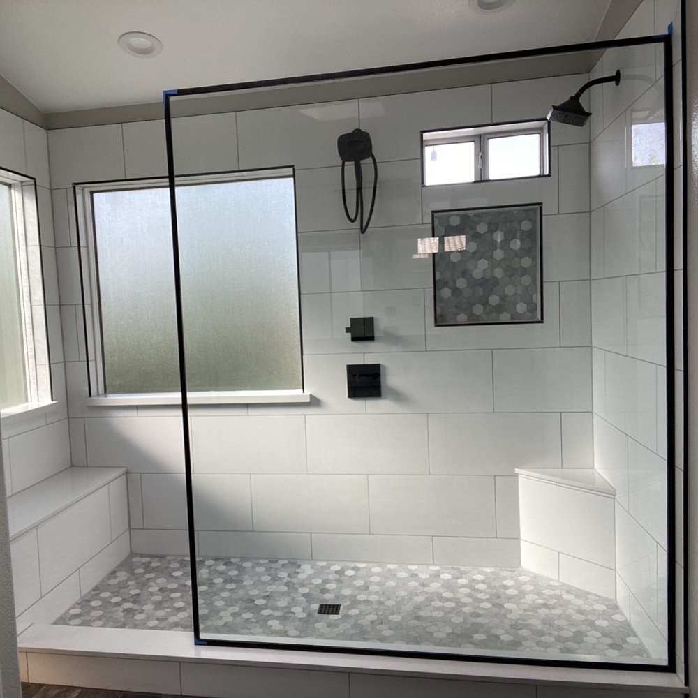 Master walk-in shower completed