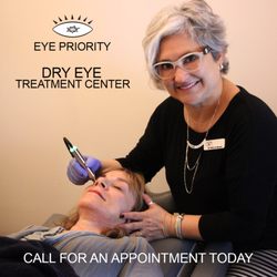 Eye Priority - Come visit Eye Priority's Dry Eye Center of Excellence, we offer a painless non-evasive way to counteract eye dryness.