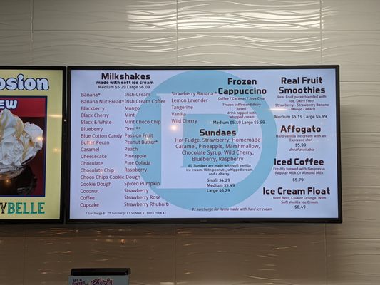 Menu photo 4 Dairy Belle Dania Beach, FL