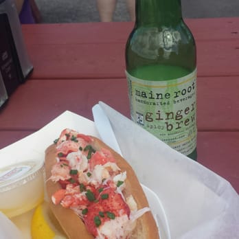 Bite Into Maine - Maine with a bottle of spicy ginger - Seafood Near Me - Cape Elizabeth, Maine Bite Into Maine - Maine with a bottle of spicy ginger - Seafood Near Me - Cape Elizabeth, Maine