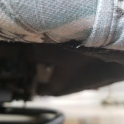 Havertys Furniture - Exposed staple on chair