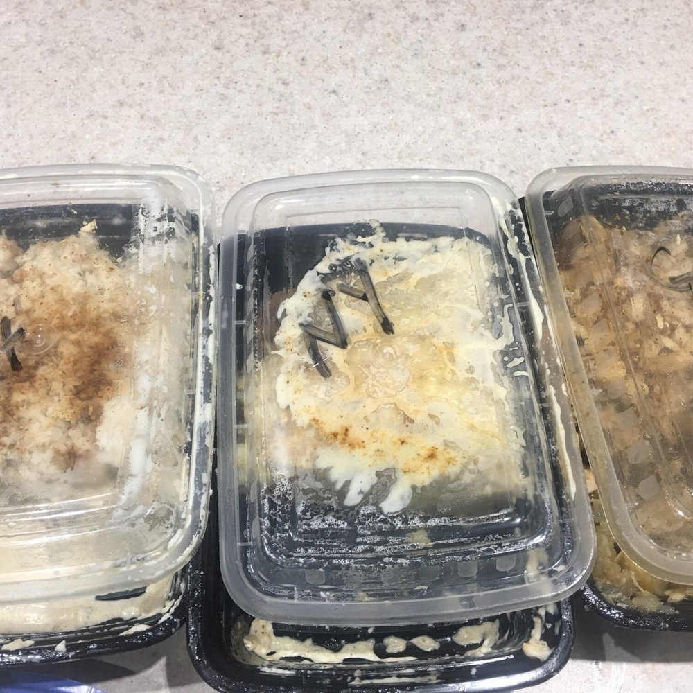 The Dancing Potato - three plastic containers of food - American Near Me - Baltimore, Maryland
