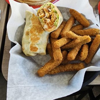 Johnny O's Cafe - Breaded chicken chopped with all the extras on a nicely light toasted flour tortilla. - Cafes Near Me - Rancho Cucamonga, California Johnny O's Cafe - Breaded chicken chopped with all the extras on a nicely light toasted flour tortilla. - Cafes Near Me - Rancho Cucamonga, California