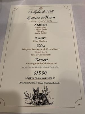 Menu photo 6 Hollyhock Hill Indianapolis, IN