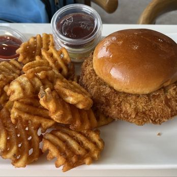 Katsu Bar - Original Katsu Sandwich w/ Waffle Fries with a chicken Katsu - Japanese Curry Near Me - Brea, California