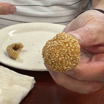 Four Seas Super Buffet - Bean paste filled sesame balls, hard on one side - Buffets Near Me - Brainerd, Minnesota