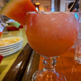Pappasito's Cantina - Grande watermelon marg on the rocks - Tex-Mex Near Me - Austin, Texas